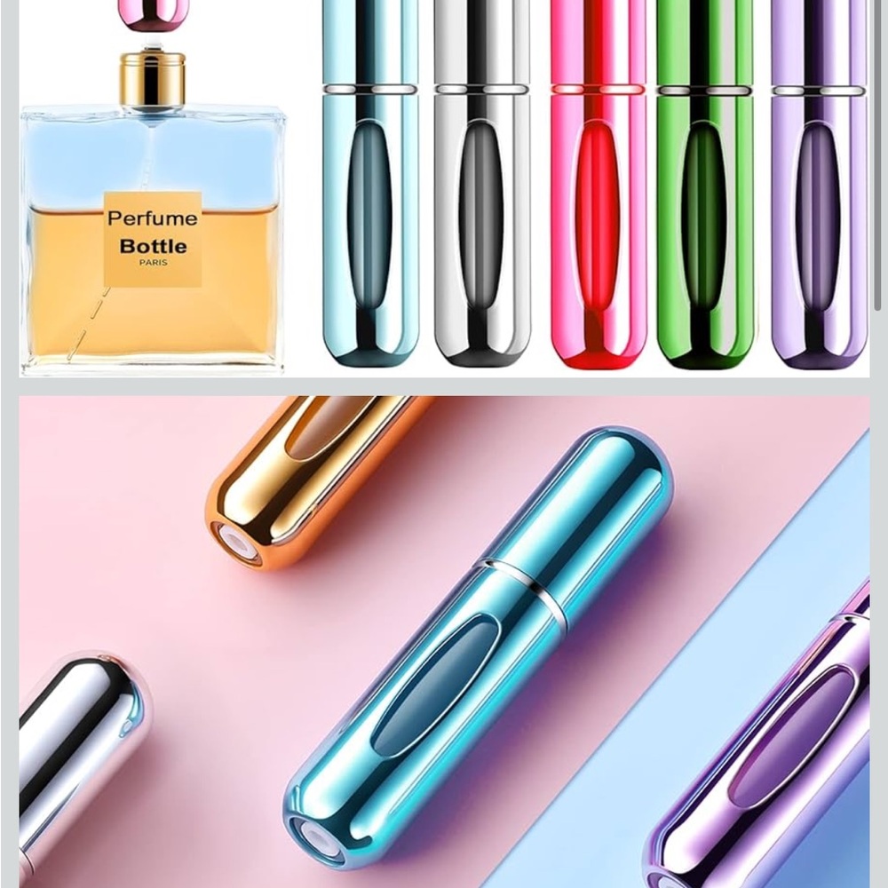 Portable set of 5 NEW Perfume Atomizer